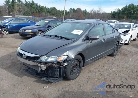 2010 Honda Civic Lx из США, поврежденный, VIN 2HGFA1F55AH576973